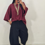 T-shirt Just bordeaux