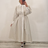 Camicione FIONA righe camel