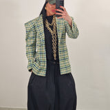 Blazer LAMBETH quadri verde