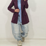 EMILY burgundy blazer