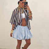 Camicia ZIRA righe celeste