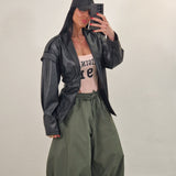 Jacket in ecopelle IRENE nero