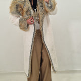 White SHAKIRA eco fur