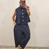 Camicia SWAROVSKI blu