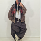 GRIS military green tracksuit pants