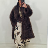 ESMERALDA brown eco fur