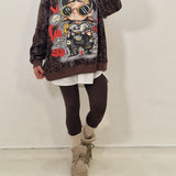 Leggings Niger marrone