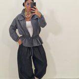 Giacca Trust grigio gessata