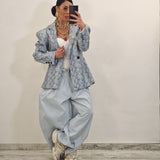 Pantalone LUCILLA celeste polvere