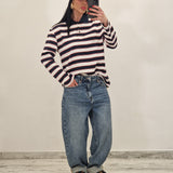 Polo ELOISE a righe blu