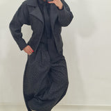MAVI crop coat in anthracite grey