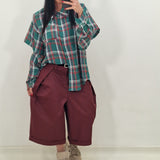 Red and green OXFORD shirt