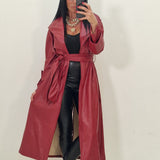 Trench in ecopelle Enola bordeaux