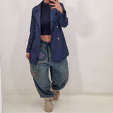 LORIS blue trench coat