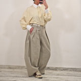 Pantalone in denim KORS tortora