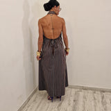 Camicione  STACY righe marrone