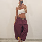 Pantalone STEVEN bordeaux