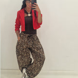 Blazer Crop rosso