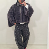 ALASKA grey sheepskin