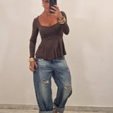 Maglia MIA marrone