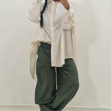 Cappello Zendaya verde militare