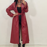 Trench in ecopelle Enola bordeaux