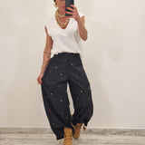 Pantalone PAINT nero