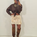 Minigonna Chic panna
