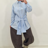 Maxi shirt CELESTIAL light blue