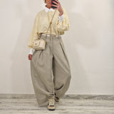 Pantalone in denim KORS tortora