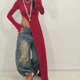 SELENA burgundy sweater