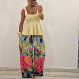 Pantalone AMAREA floreale