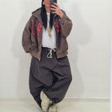 GRIS military green tracksuit pants