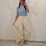 Pantalone in denim KORS avorio