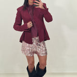 ELIA burgundy blazer