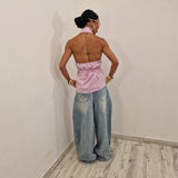 Camicia TERRY righe rosa