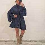 Abito di jeans TRENDY blu scuro