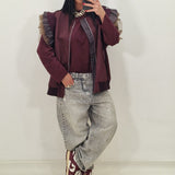KISS burgundy vest