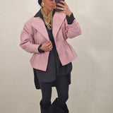 Giubbino in ecopelle KELLY rosa