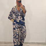 Coordinato BROOK avorio e blu