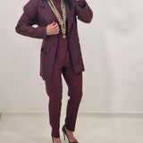 LANVEN burgundy blazer