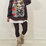 Leggings Niger marrone