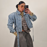 DAISY brown eco fur sleeveless jacket