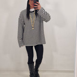 Black and white JANIS shirt