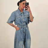 Tuta intera in denim AMIRY