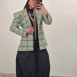 Blazer LAMBETH quadri verde