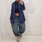 LORIS blue trench coat