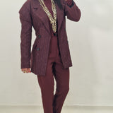 LANVEN burgundy blazer