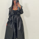 Trench in ecopelle Enola nero