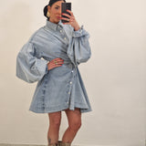 Abito di jeans TRENDY blu chiaro